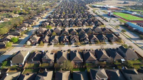 Luftaufnahme-Der-Nachbarschaft-In-Melissa-Texas
