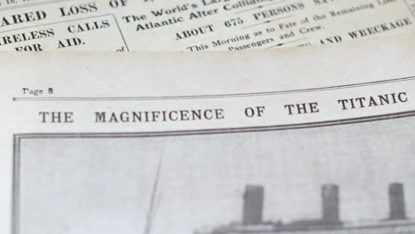 Newspaper-headlines-after-the-sinking-of-the-titanic-liner-from-1912