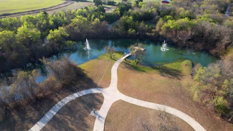Aerial-footage-of-Natural-Springs-Park-in-Anna-Texas