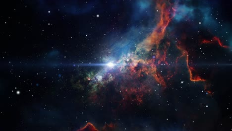 4k-Universum,-Weltraumhintergrund-Mit-Leuchtenden-Sternen