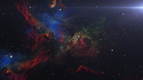 Universum,-Abstrakter-Raumhintergrund-Mit-Nebeln