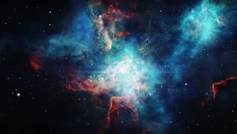 4k-Universum,-Fliegen-In-Den-Weltraum-Und-Nebel-Im-Weltraum