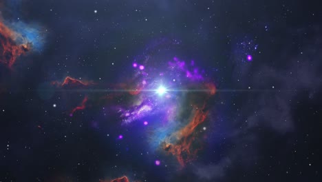 Bunter-Nebel-Im-Weltraum,-Das-Universum