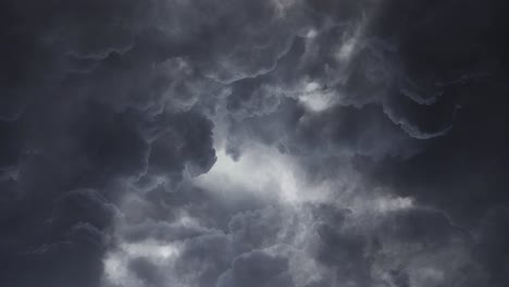 Gewitter,-Blitzschlag-An-Einem-Bewölkten-Stürmischen-Himmel