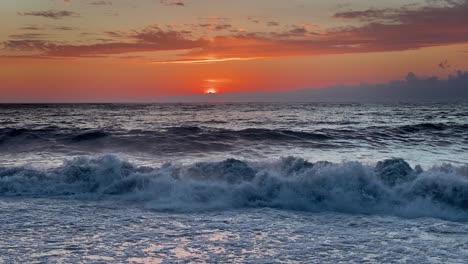 Sea-Storm-On-The-Beach-Of-Black-Sea-After-Colourful-Sunset