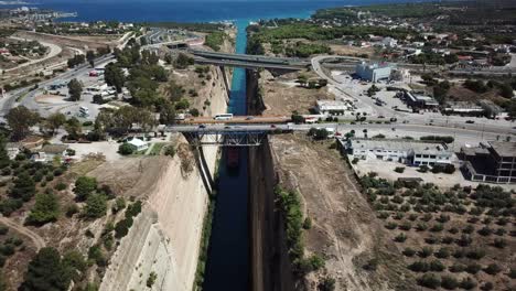 View-of-the-Corinth-canal-and-the-roads-that-cross-it