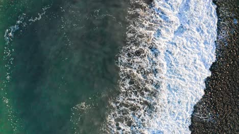 Flying-Above-Black-Sea-Waves-Along-The-Beach