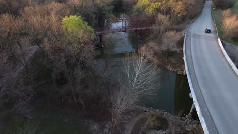 Luftaufnahmen-Der-Alten-Alton-Brücke-In-Lantana,-Texas