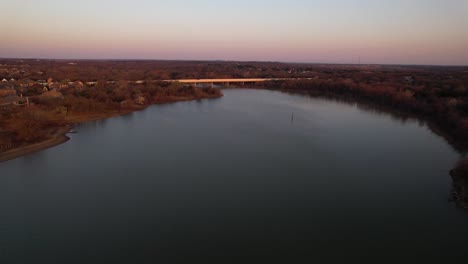 Luftaufnahmen-Des-Poindexter-Zweigs-Am-Lake-Lewisville-In-Texas