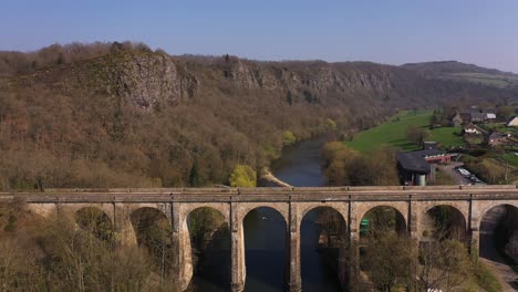 Beautiful-aerial-view-of-the-clécy-viaduct-in-normandy