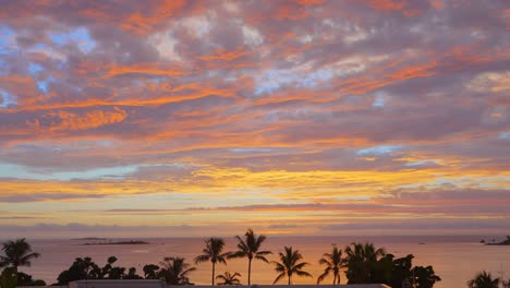 Aufnahme-Des-Himmels-Mit-Wolken-Während-Des-Sonnenuntergangs,-Wodurch-Eine-Schöne-Farbpalette-Entsteht