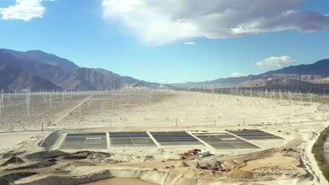 Windmühlenfarm-Palm-Springs,-Alternative-Grüne-Energie,-Umweltschutz