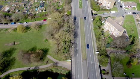 Cars-on-a-dual-carriageway-in-Canterbury-Kent