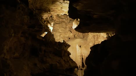 Breathtaking-view-of-the-mysterious-interior-of-the-limestone-cave-of-Saint-Cezaire