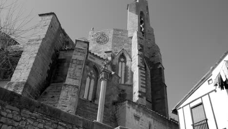 Morella-Kirche-Erzpriester-Basilika-Santa-Maria-La-Mayor-Ein-Wunderschönes-Religiöses-Gebäude-In-Morella,-Provinz-Castellon,-Spanien