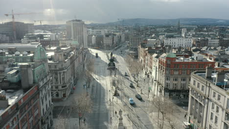 Luftbild-über-Die-O&#39;connell-Street-In-Dublin