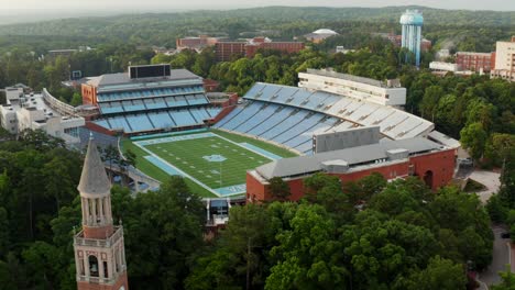 Gorgeous-establishing-shot-of-University-of-North-Carolina,-UNC,-Chapel-Hill