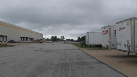 POV:-Arriving-with-truck-in-the-parking-lot-of-this-industry-place