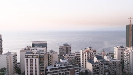 An-aerial-view-of-Beirut-city-from-the-rooftop-of-the-Rotana-Al-Hamra-on-26-July,-2022