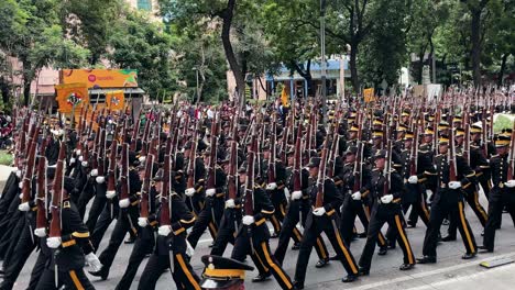 slow-motion-shot-of-the-corps-of-the-exploration-platoon-of-the-mexican-army
