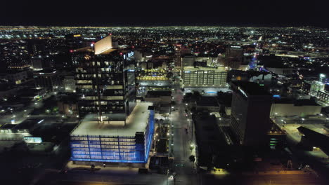 Downtown-El-Paso-Texas-Panoramic-View-At-Night