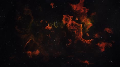 Long-Shot-of-a-Beautiful-Orange-Gaseous-Nebula-in-Deep-Space