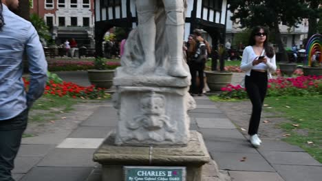 Charles-Ii-Por-Caius-Gabriel-Cibber,-Londres,-Reino-Unido