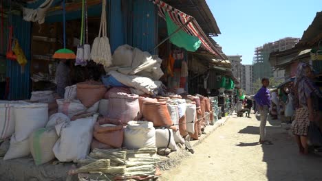 Varias-Tomas-De-Un-Mercado-Local-En-Las-Afueras-De-Addis-Abeba,-Etiopía