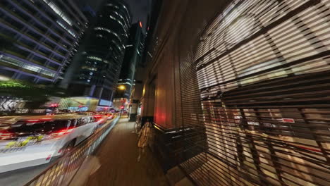 Walking-Hong-Kong-nightlife-hyperlapse-through-bustling-streets-of-Central