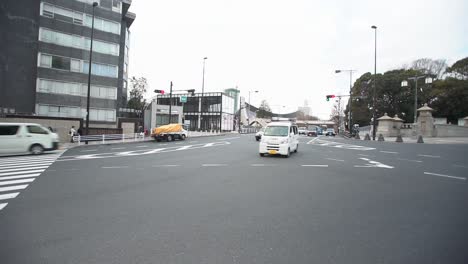 Street-Shots-of-Ginza-district-in-Tokyo-on-a-car-free-weekend,-Tokyo