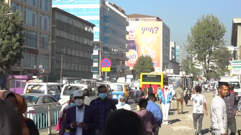 Street-Shots-of-Addis-Ababa,-Ethiopia