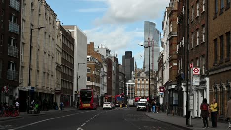 Number-35-Bus-to-Clapham-Junction,-Looking-up-towards-the-City-of-London