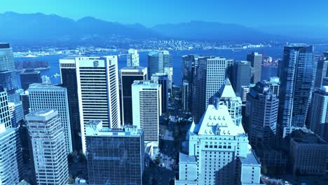 Vancouver-Downtown-Business-Shopping-District-Elite-Hochhäuser-Postmoderne-Atemberaubende-Architektur-Neben-Dem-Pazifischen-Ozean-Tierwelt-Stanley-Park-Schifffahrtsindustrie-Bergtal-Zweckgetrieben-4k-Yvr3-4