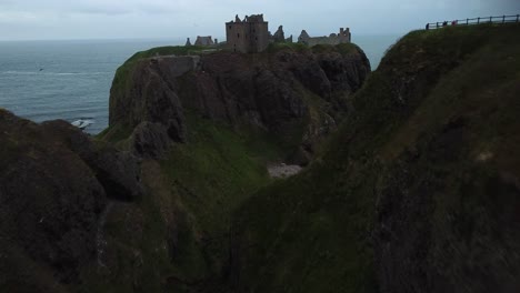 Dunnottar-Castle-and-Valley-captured-by-drone