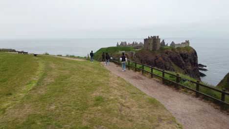 Visitors-to-Greenan-Castle-outside-Ayr