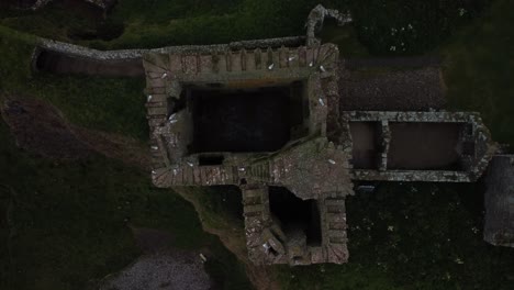 Dunnottar-Castle-In-Aberdeen-Von-Oben-Eingefangen