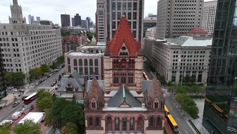 Dreifaltigkeitskirche-In-Boston,-Massachusetts,-Back-Bay