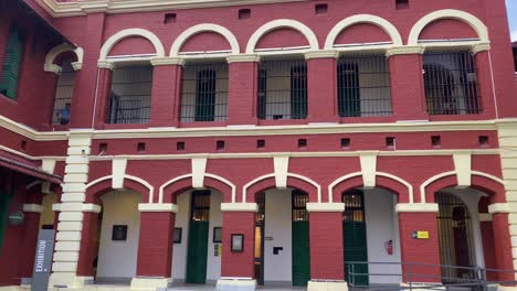 Beautiful-red-building-build-by-the-British-in-Alipore-Jail-in-India