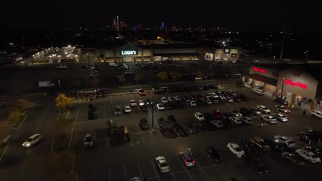 Shopping-center-plaza-retail-stores-at-night
