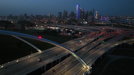 Nachtantenne-In-Dallas-Texas