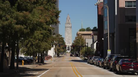 Capitol-Building-in-Downtown-Baton-Rouge,-Louisiana