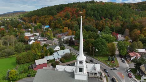 Stowe-Vermont-Ciudad-Famosa-Estación-De-Esquí-En-Nueva-Inglaterra