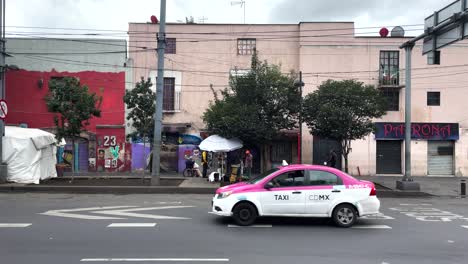 slow-motion-shot-of-downtown-Mexico-city-from-the-bus