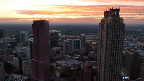 Sonnenuntergang-In-Atlanta,-Georgia
