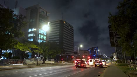 Zeitraffer-Der-Innenstadt-Von-Ghana-Accra-Bei-Nacht