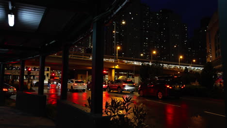 Mitternachtsstimmung-Auf-Einer-Der-Straßen-In-China
