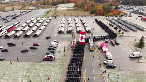 Aerial-view-of-Thousands-of-police-officers-From-North-America-marched-paided-last-honors-to-the-fallen-officers