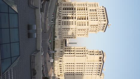 Amman,-Jordan-Ritz-Carlton-luxury-hotel-daytime-establishing-shot-in-vertical-orientation