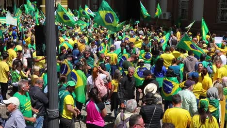 After-loosing-the-October-2022-presidential-elections,-Jair-Bolsonaro-supporters-protest-the-results