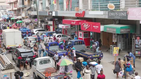 Ghana-Accra-City-Belebter-Innenstadtmarkt-Und-Einkaufszentrum-Mit-Geschäften